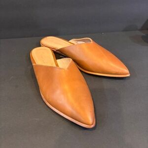 Madewell MWL Cloudlift Lite Leather Pointed Toe Mules - Size 9.5